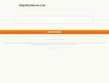 Tablet Screenshot of abigailejohnson.com
